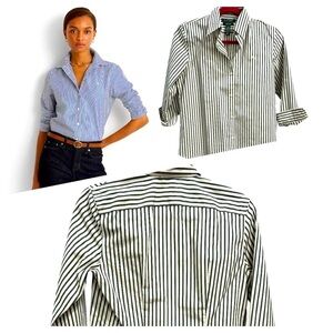 LAUREN RALPH LAUREN
Striped Easy Care Cotton Shirt non-iron size XS
